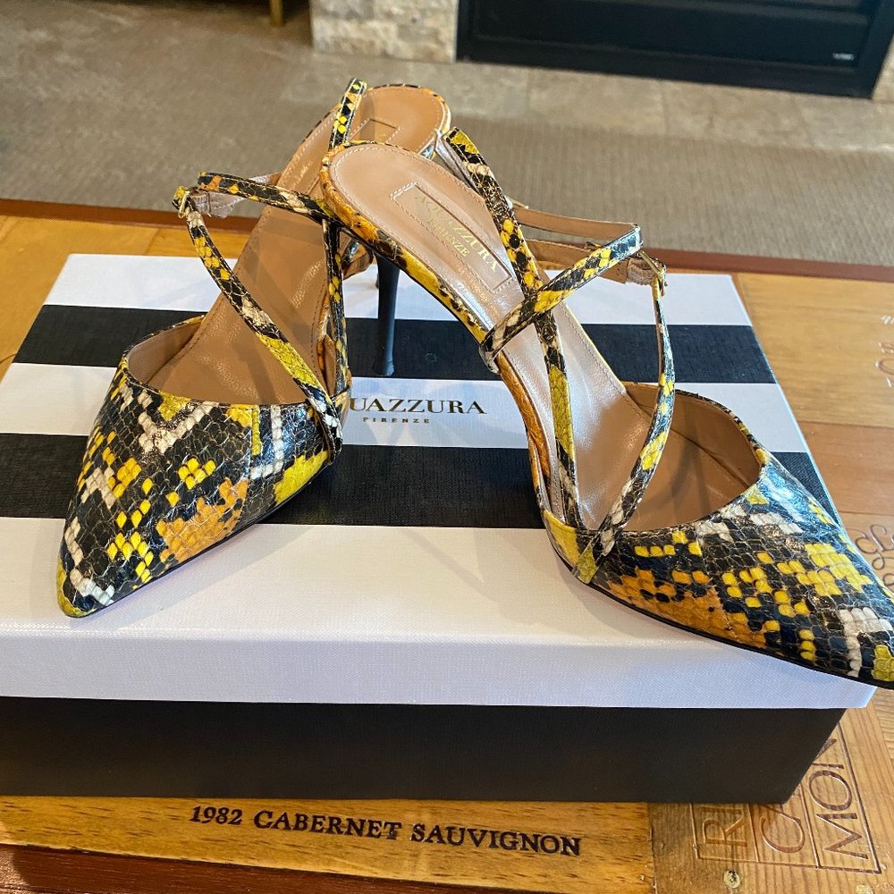 Aquazzura Carolyne Pump 75 sunrise yellow 6.5
